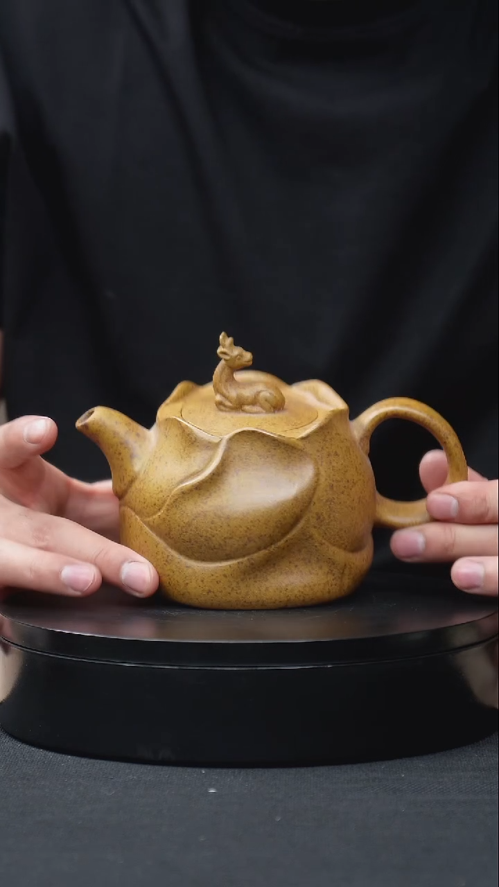 紫砂茶壶龙骨金砂一鹿有你