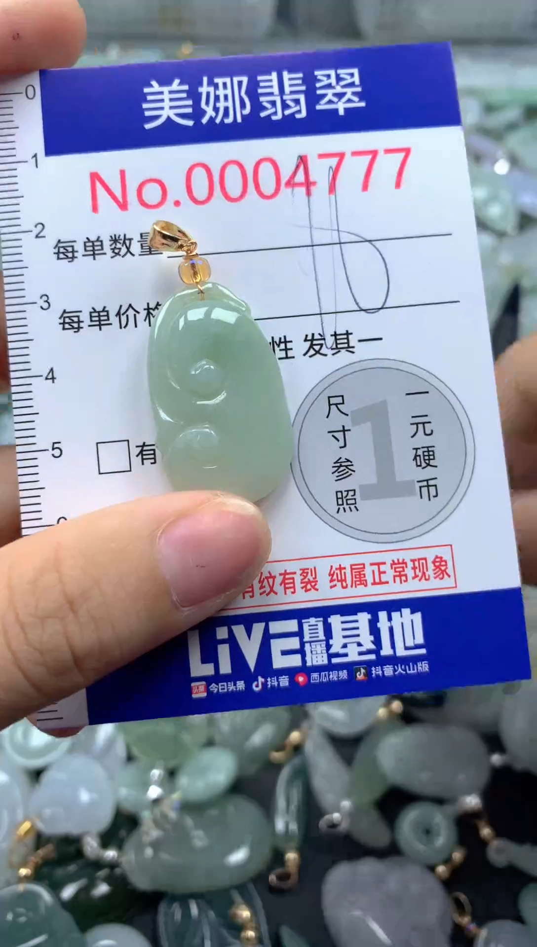 颈饰未镶嵌翡翠4777