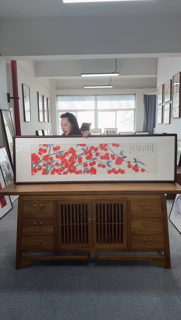 书法张沐夕37-53*175尺寸