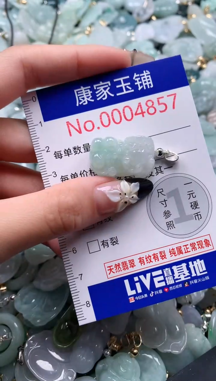 翡翠未镶嵌吊坠(不含链)4857