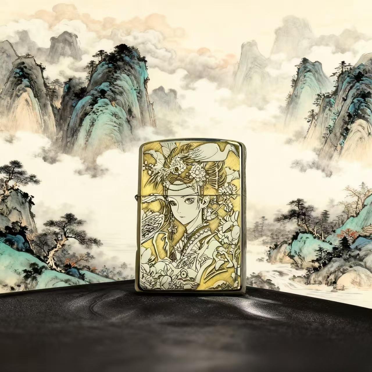 典藏款 白镍版花旦煤油机（配官方礼盒证书）