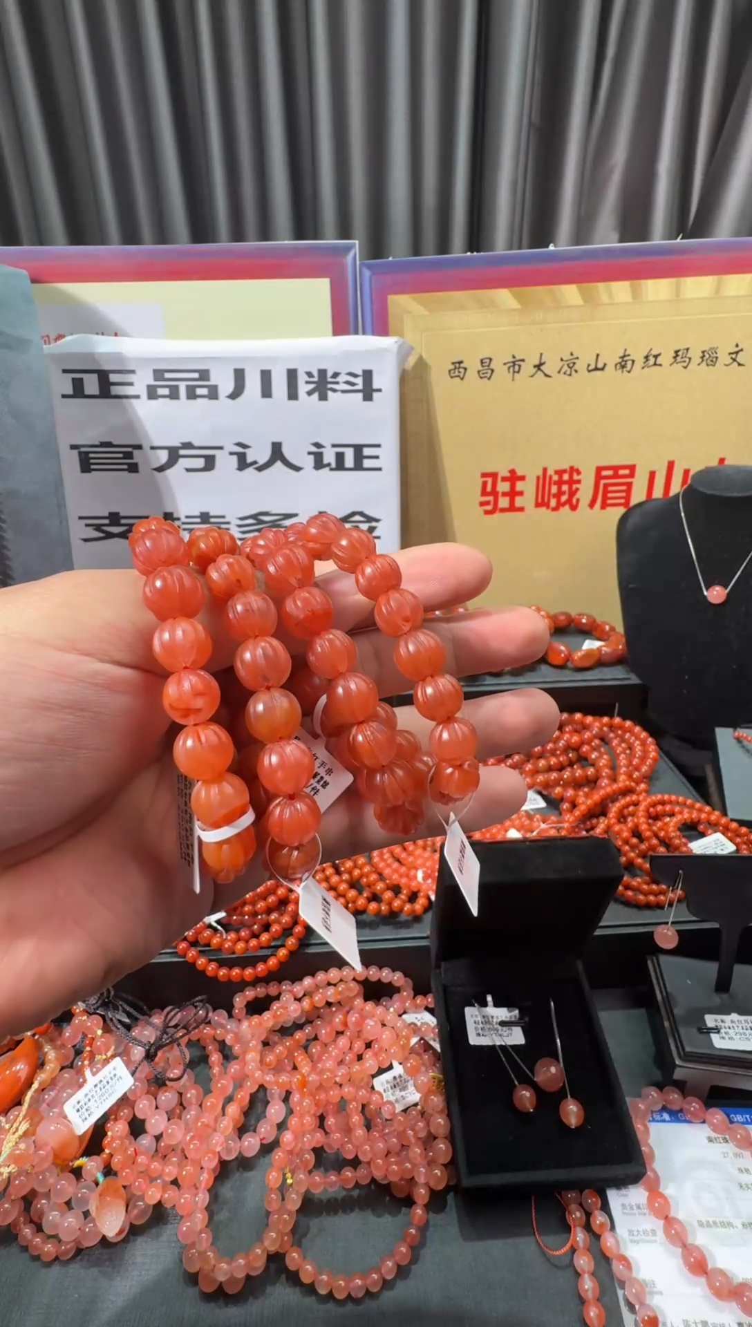 【闪购商品】南红玛瑙手串未镶嵌南红樱桃红福瓜珠手串