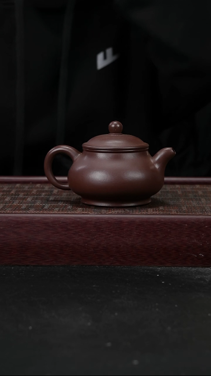 茶壶紫砂jf紫泥潘壶200cc