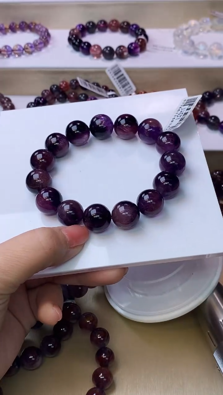 【闪购商品】水晶手链未镶嵌紫超七14m+
