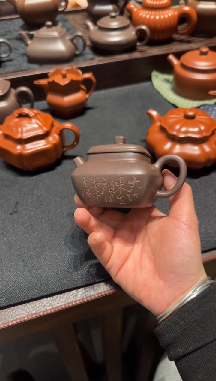 【闪购商品】紫砂茶壶天青合欢