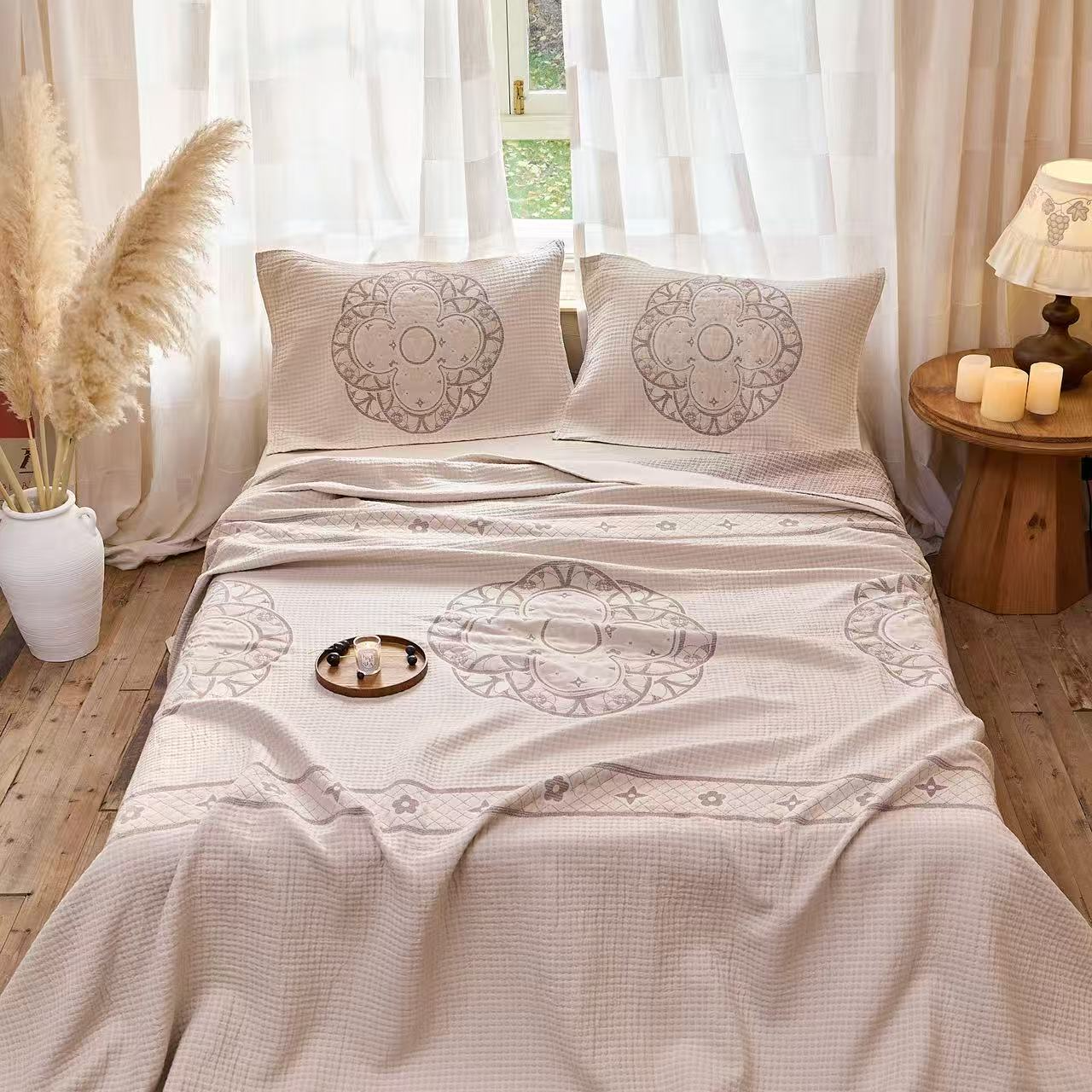 【原装正品 弗罗伦萨】国医研究人参理疗毯--230*250cm四叶花