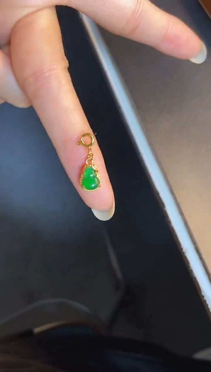 吊坠(不含链)银S925镶嵌翡翠1