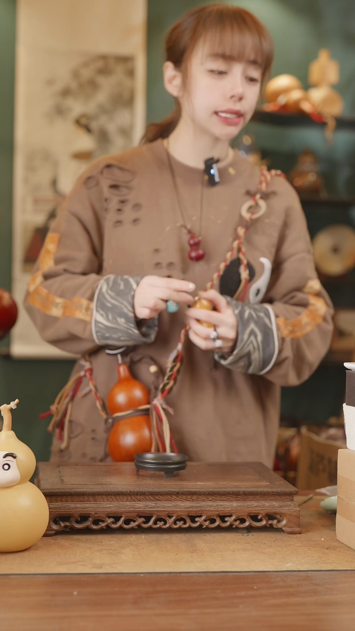 【闪购商品】65号精品天然大漆工艺防渗内胆酒葫芦~