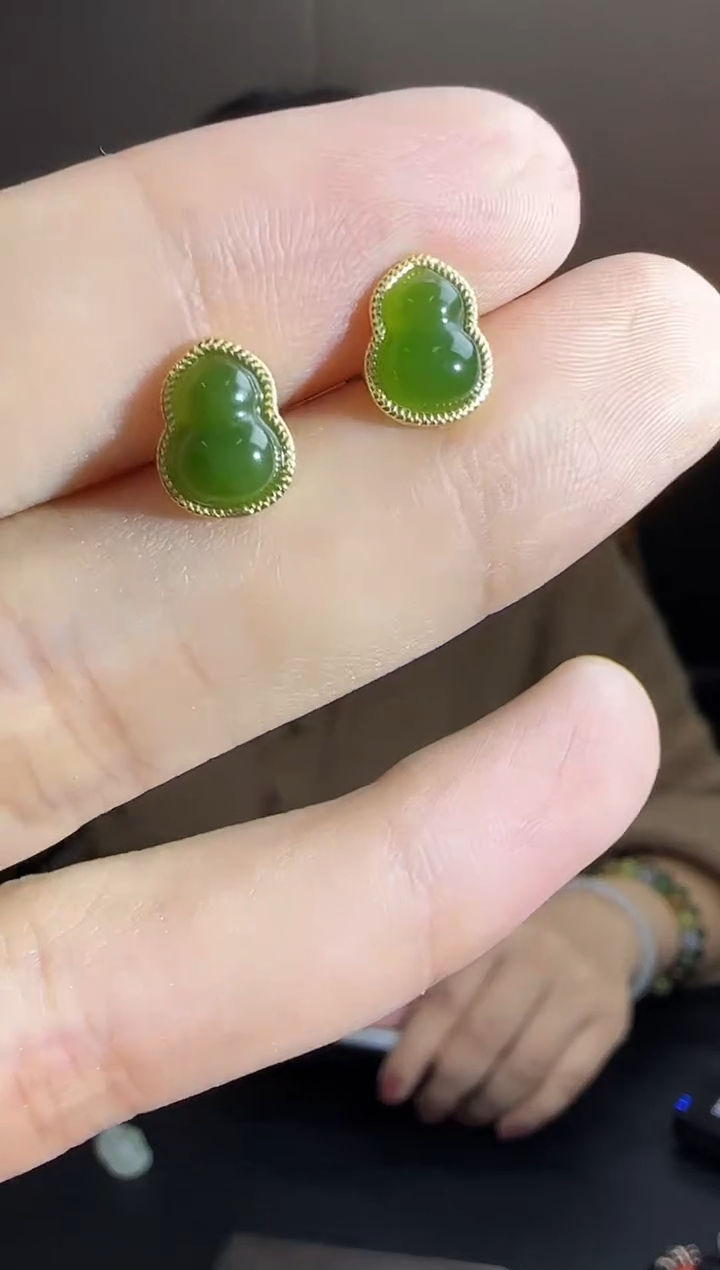 未镶嵌和田玉耳饰JJD1221034多样性发一