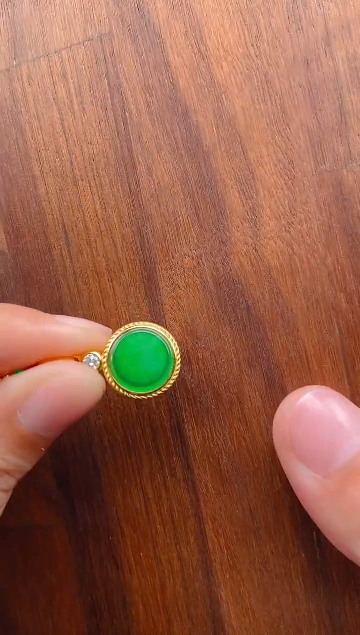 【闪购商品】翡翠吊坠(不含链)银S925镶嵌平安喜乐无事牌