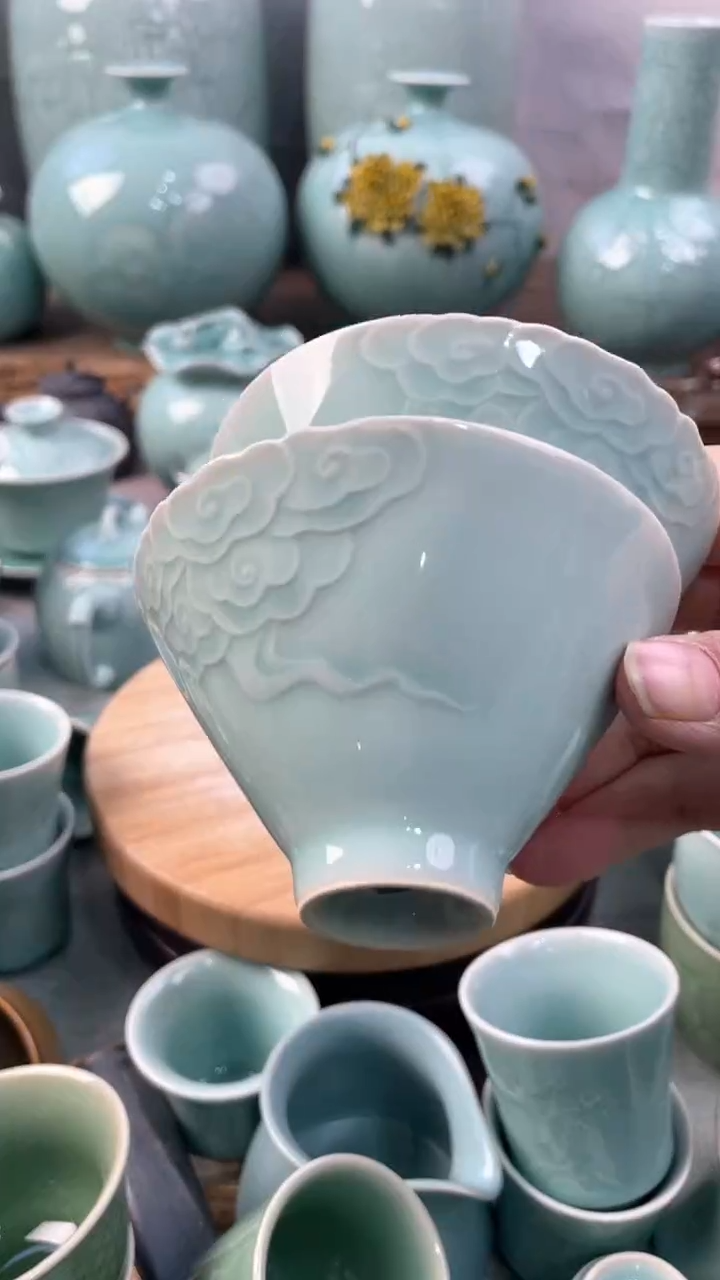 【闪购商品】特价 微瑕 慧仙青瓷
