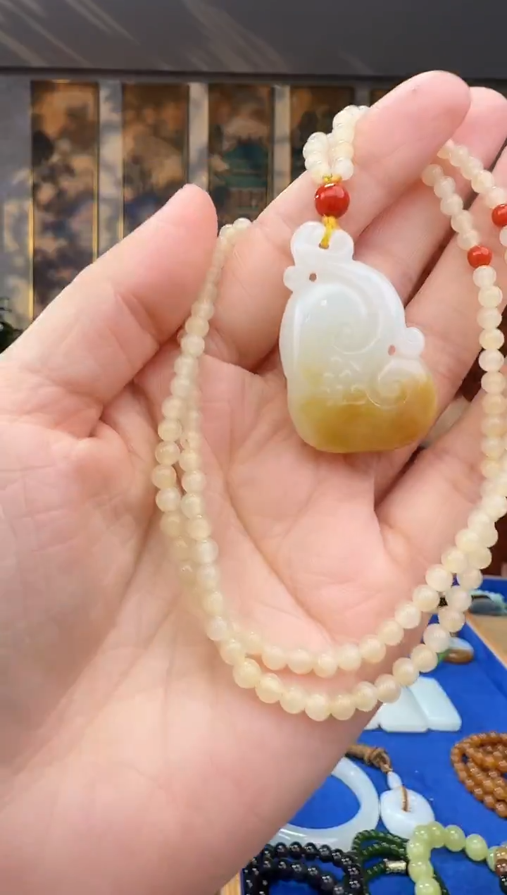 未镶嵌和田玉挂件拍一发一