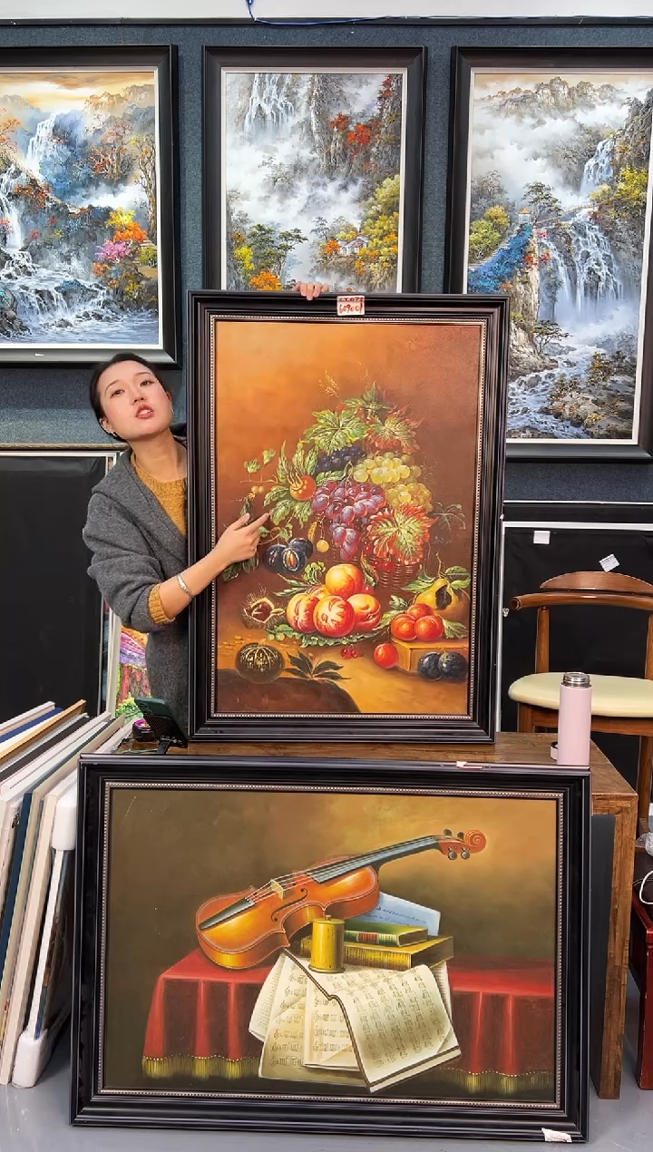 【闪购商品】油画16号 60*90 水果-手绘油画