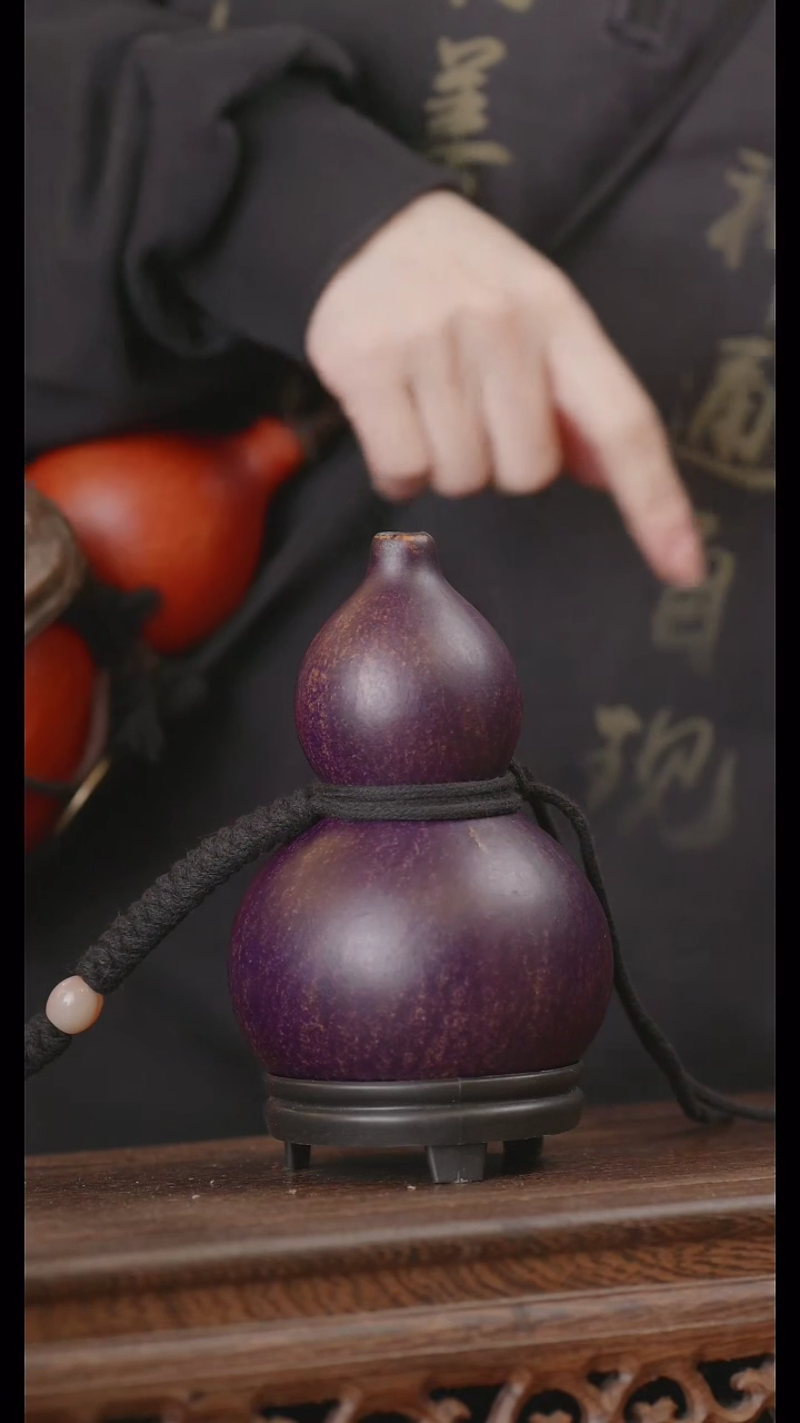【闪购商品】357号精品天然大漆工艺防渗内胆酒葫芦~