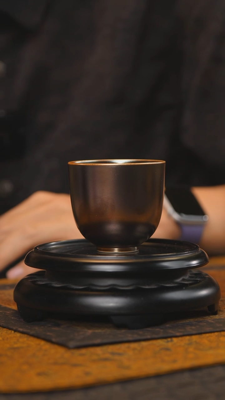 121柴房陶瓷柴烧窑宝杯