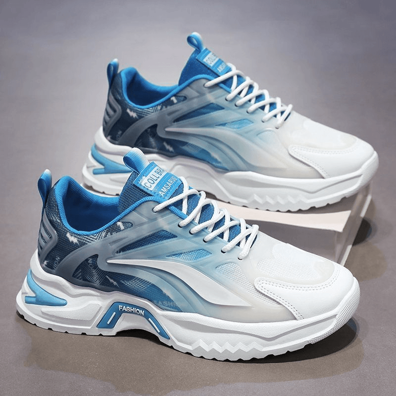 男鞋秋冬季新款网面百搭跑步运动鞋爆款厚底防臭老爹潮鞋男