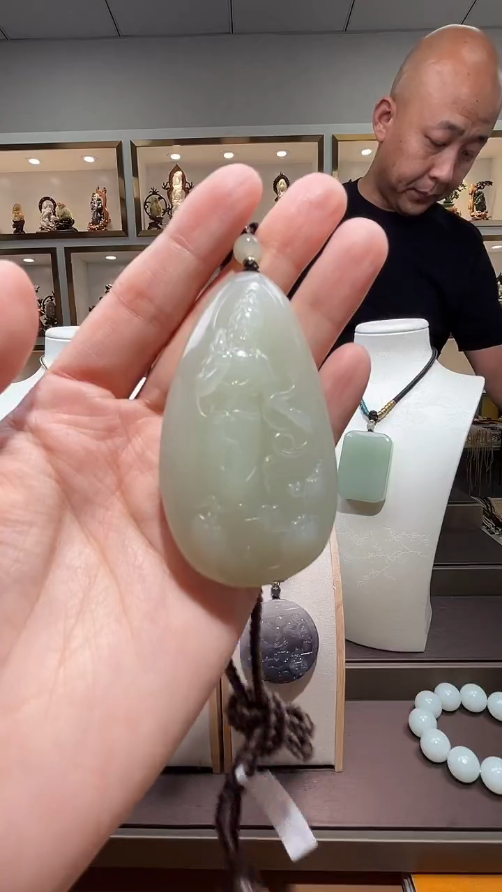 和田玉未镶嵌挂件苏