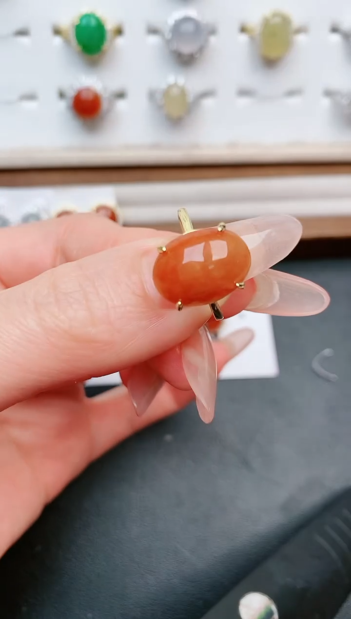 【闪购商品】翡翠戒指银S925镶嵌....