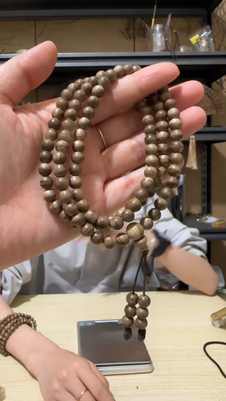 手串沉香富国岛野料多圈手串多样性发一条卡6