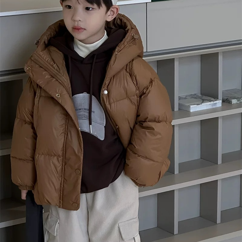 【JMJQ 287006】 冬季儿童高货高绒韩版连帽防寒面包服外套
