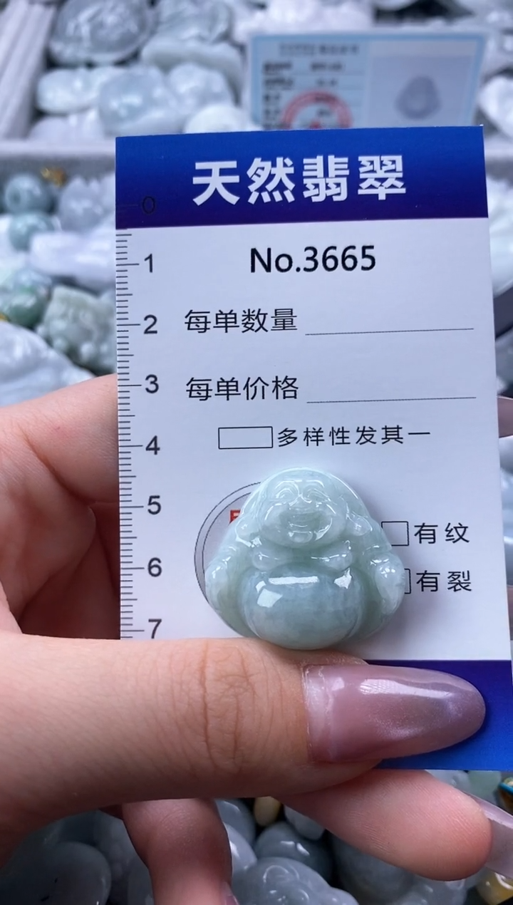 翡翠未镶嵌颈饰缅甸A货翡翠3665