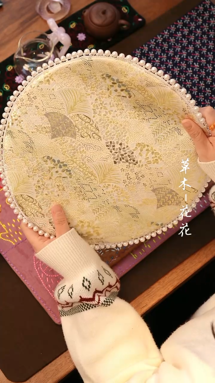 【闪购商品】银色大圆珍珠茶席  