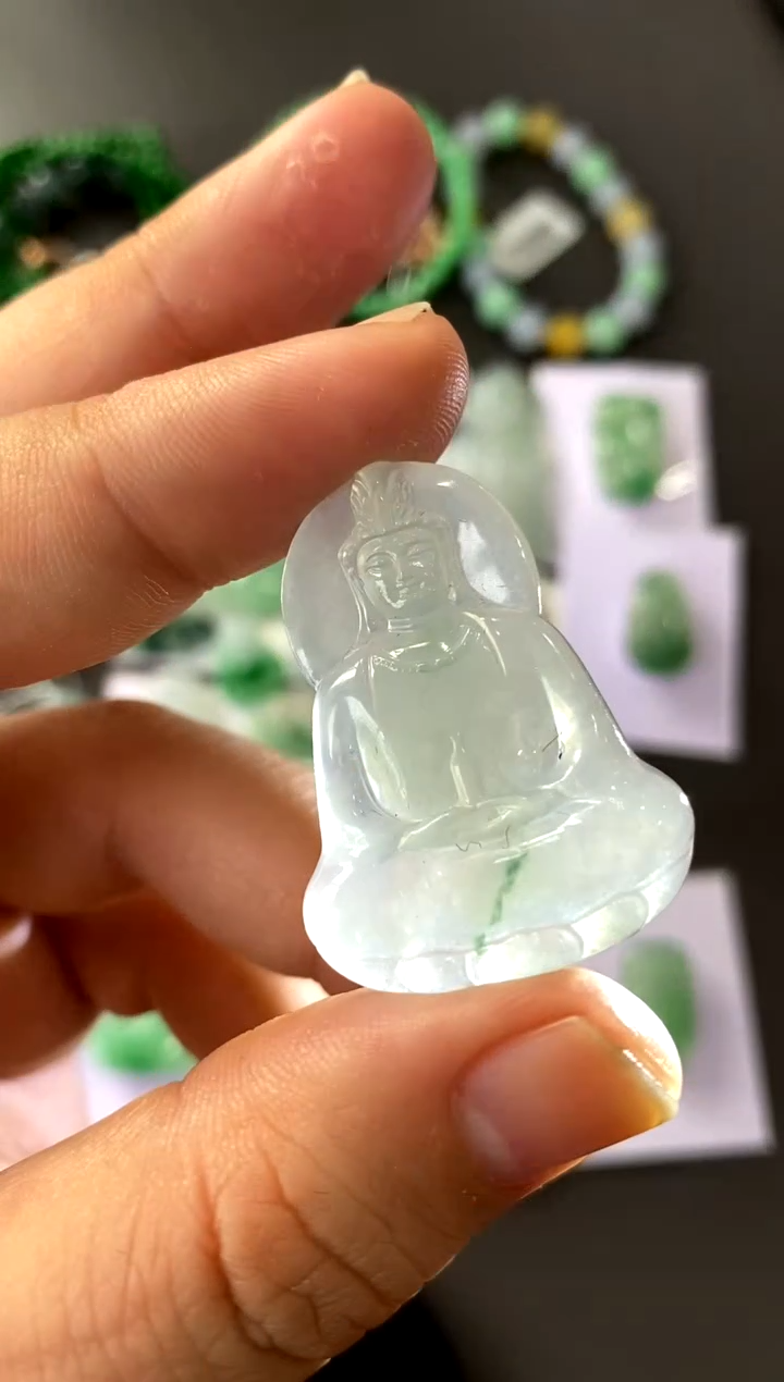 【闪购商品】定制翡翠未镶嵌观音