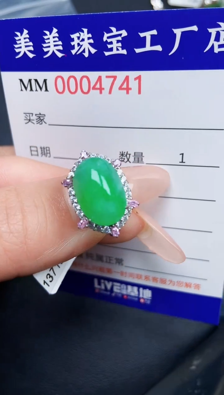 【闪购商品】翡翠颈饰银S925镶嵌4741