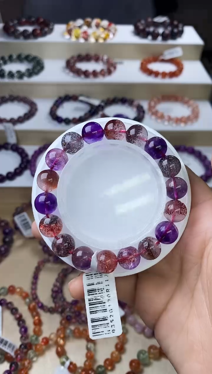 【闪购商品】水晶手链未镶嵌黑加仑超七单圈10m+