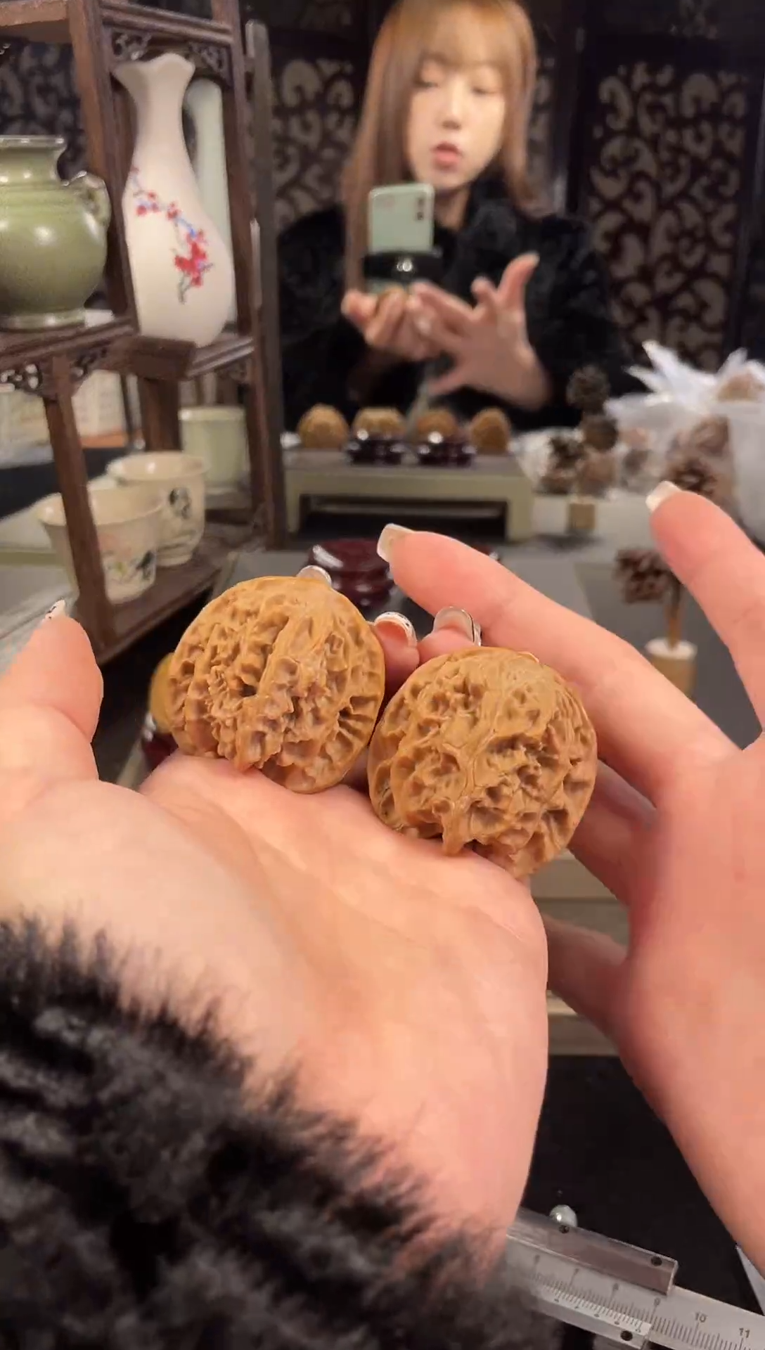 【闪购商品】文玩核桃把件苹果园41尺-2