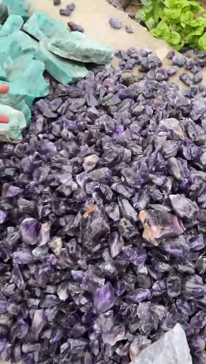 【闪购商品】摆件未镶嵌水晶紫水晶碎石 500g