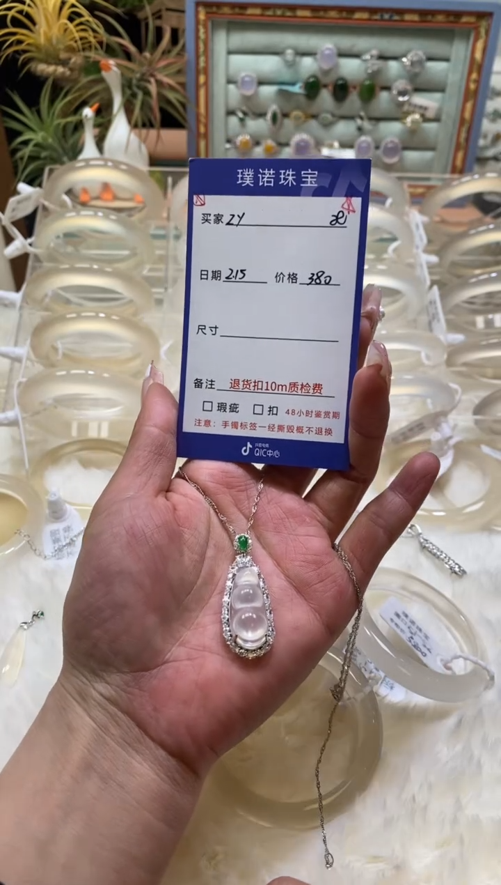 【闪购商品】玛瑙/玉髓颈饰银S925镶嵌12