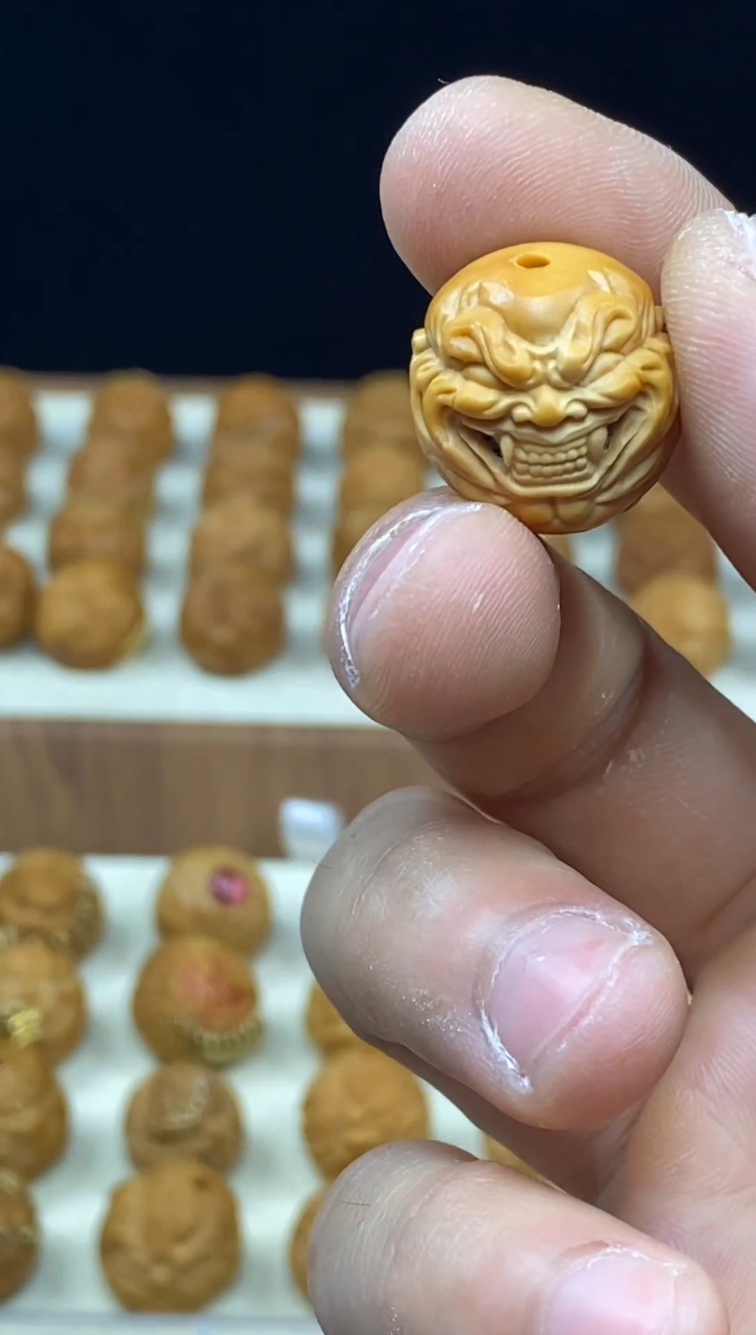 吊坠猴头核桃双獠牙 恶僧 素