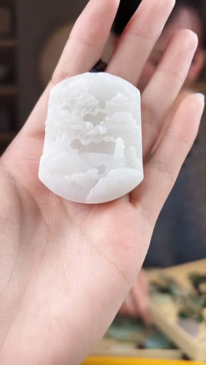 颈饰未镶嵌和田玉拍一发一，多样性发货