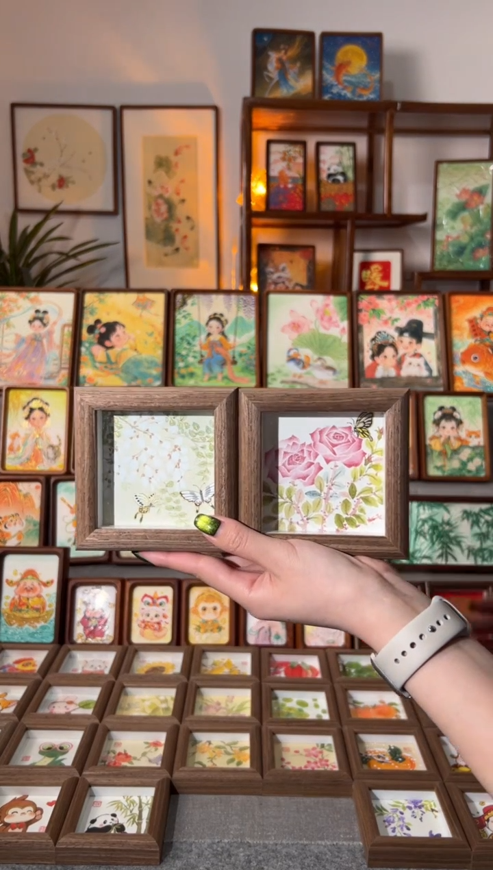 【闪购商品】国画小槐花 小玫瑰 一组11