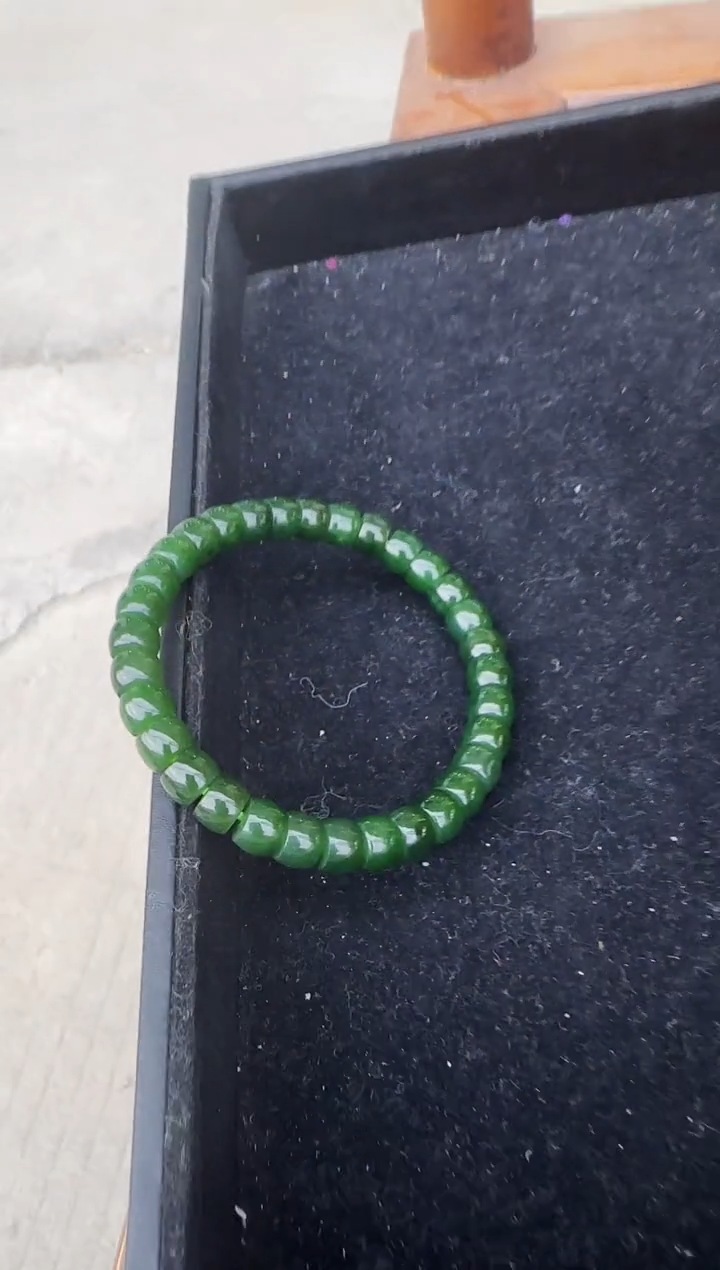 【闪购商品】和田玉（糖玉）手串未镶嵌老型珠约6*7mm多样性发一