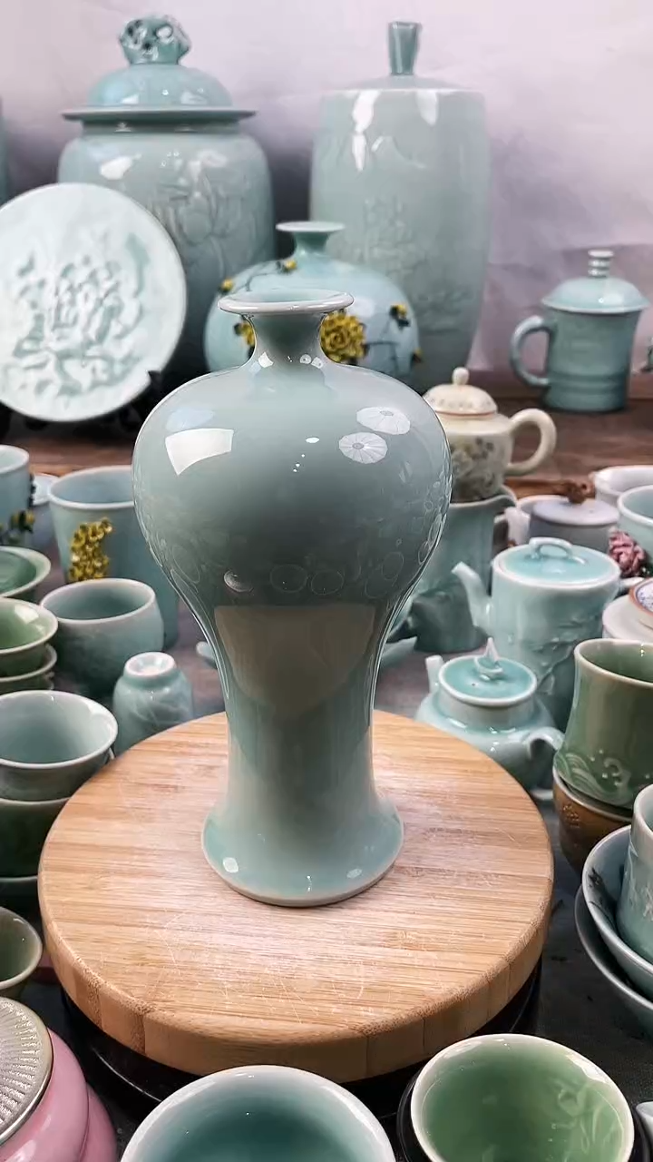 【闪购商品】纯手工 特价 微瑕 慧仙青瓷