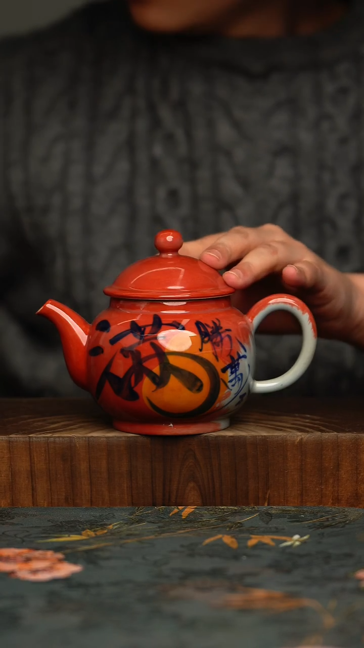 瓷片釉下彩手工手绘同款陶器