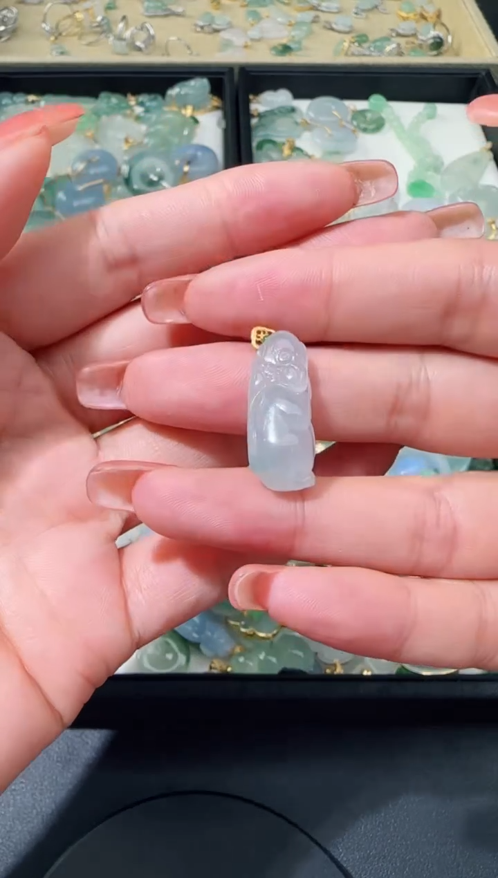 【闪购商品】翡翠颈饰18K金镶嵌TZG0119060