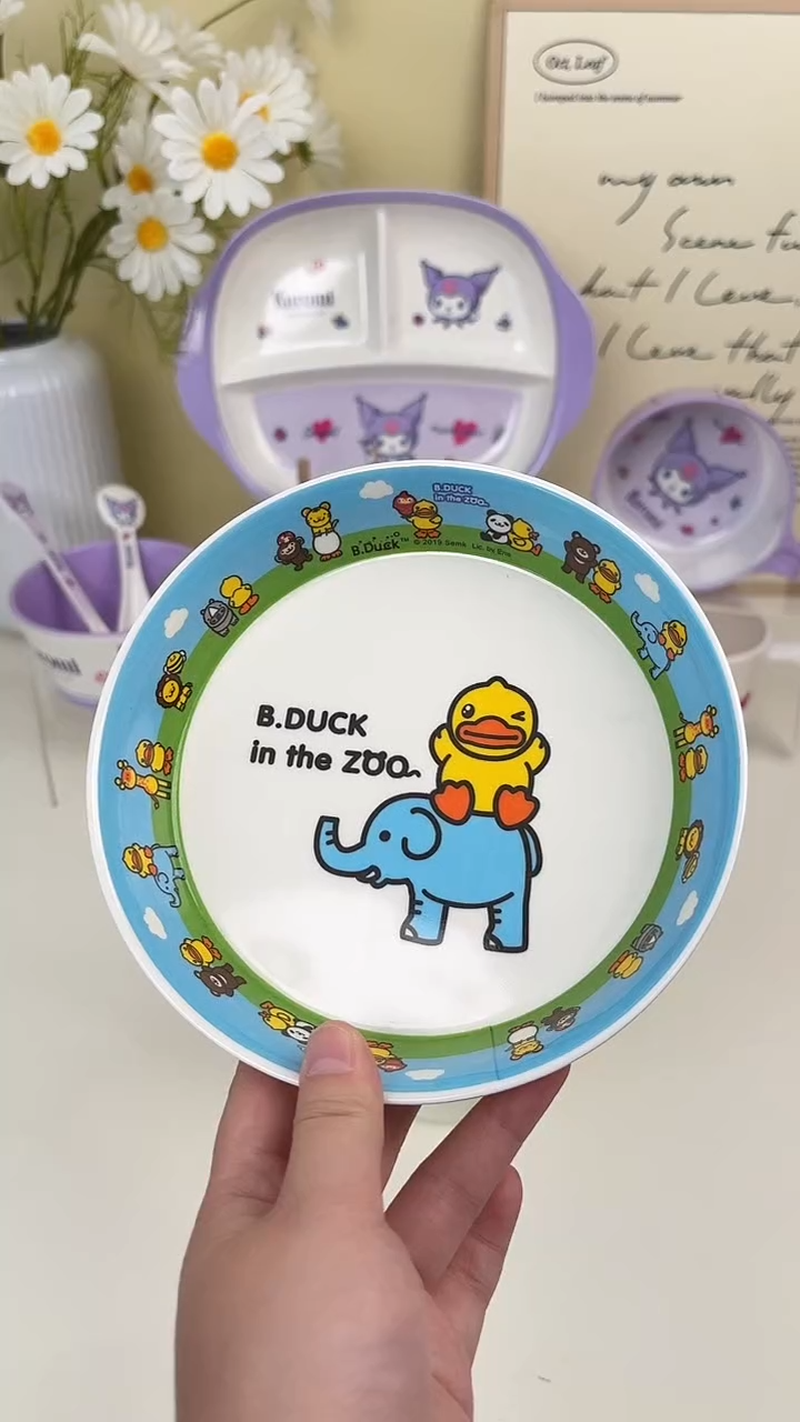 密胺五和小黄鸭圆盘