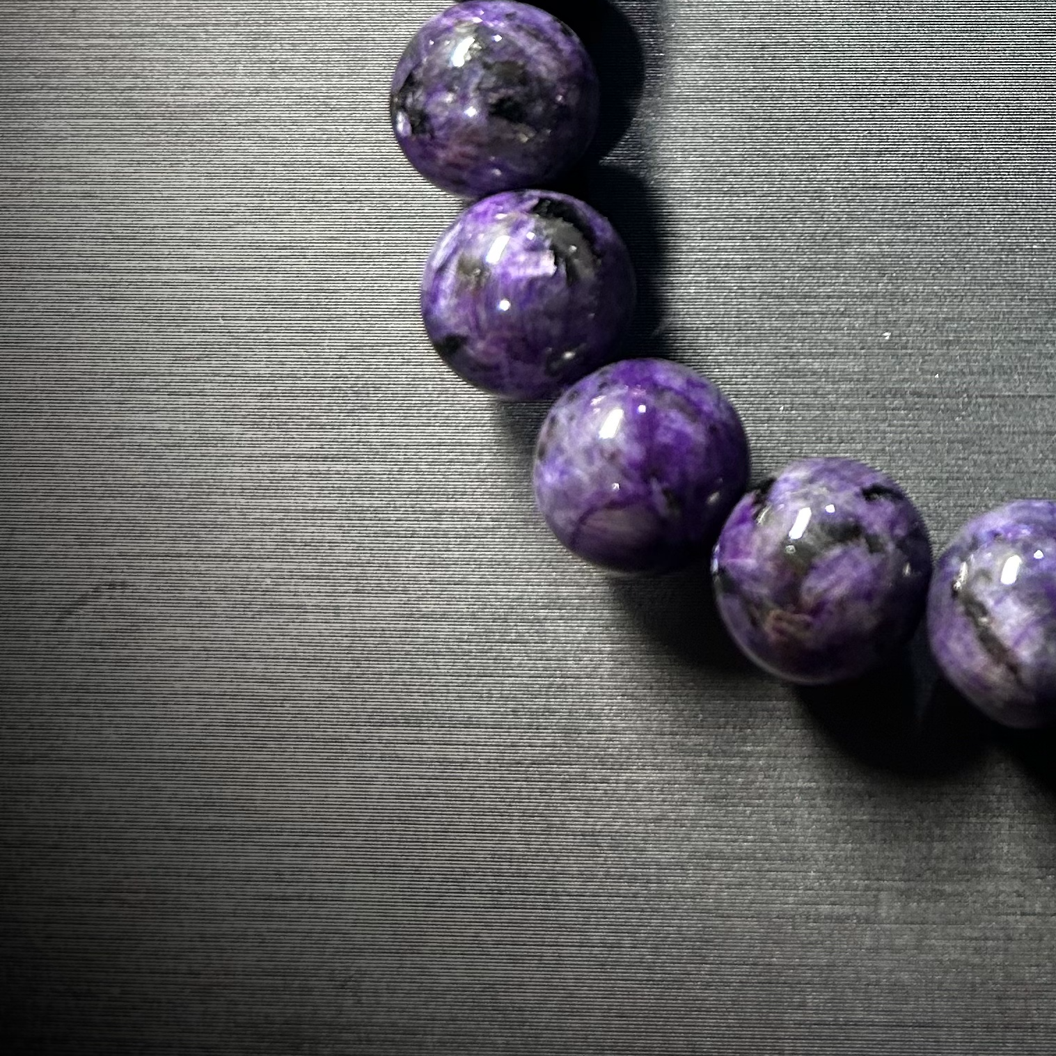 32001520皇家紫圆珠手串加隔片10㎜（多样性发其一）522