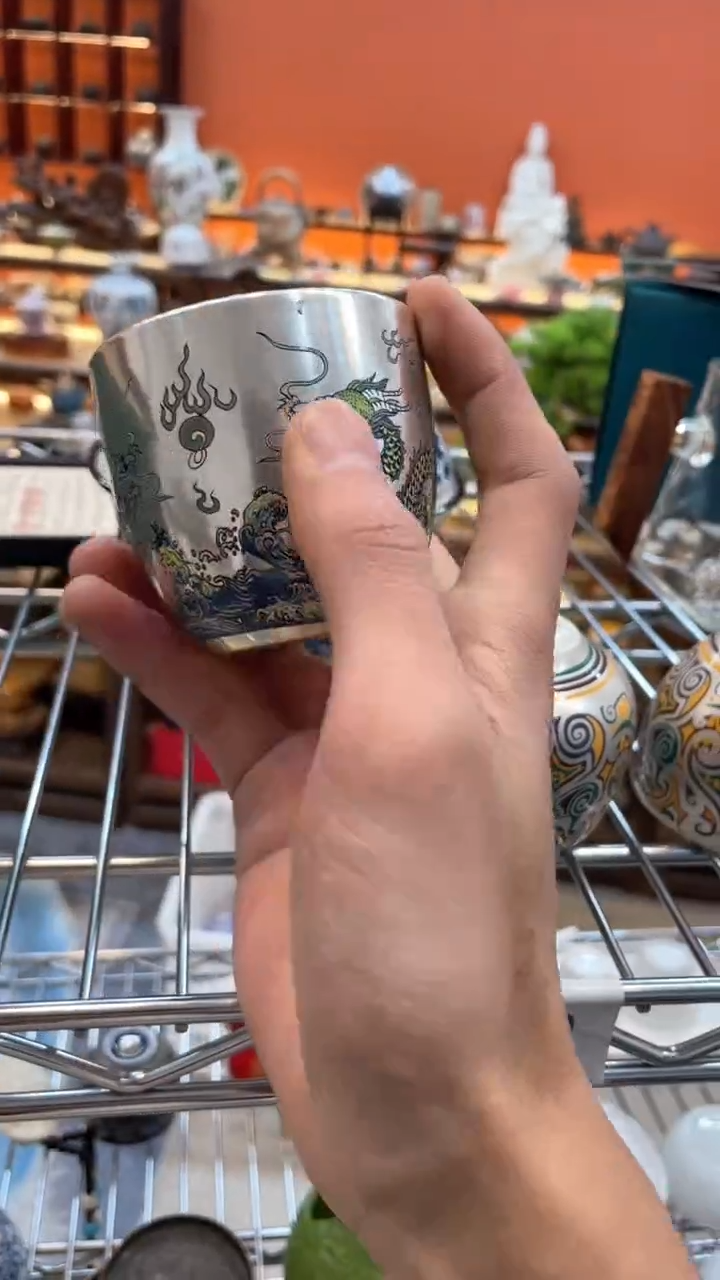 【闪购商品】@@@@@@@@@@@双龙戏珠银杯