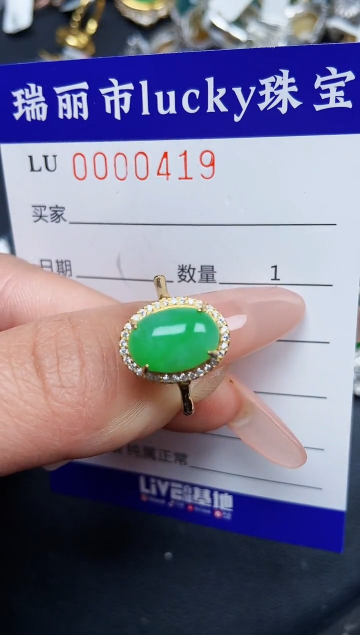 【闪购商品】翡翠颈饰银S925镶嵌0419