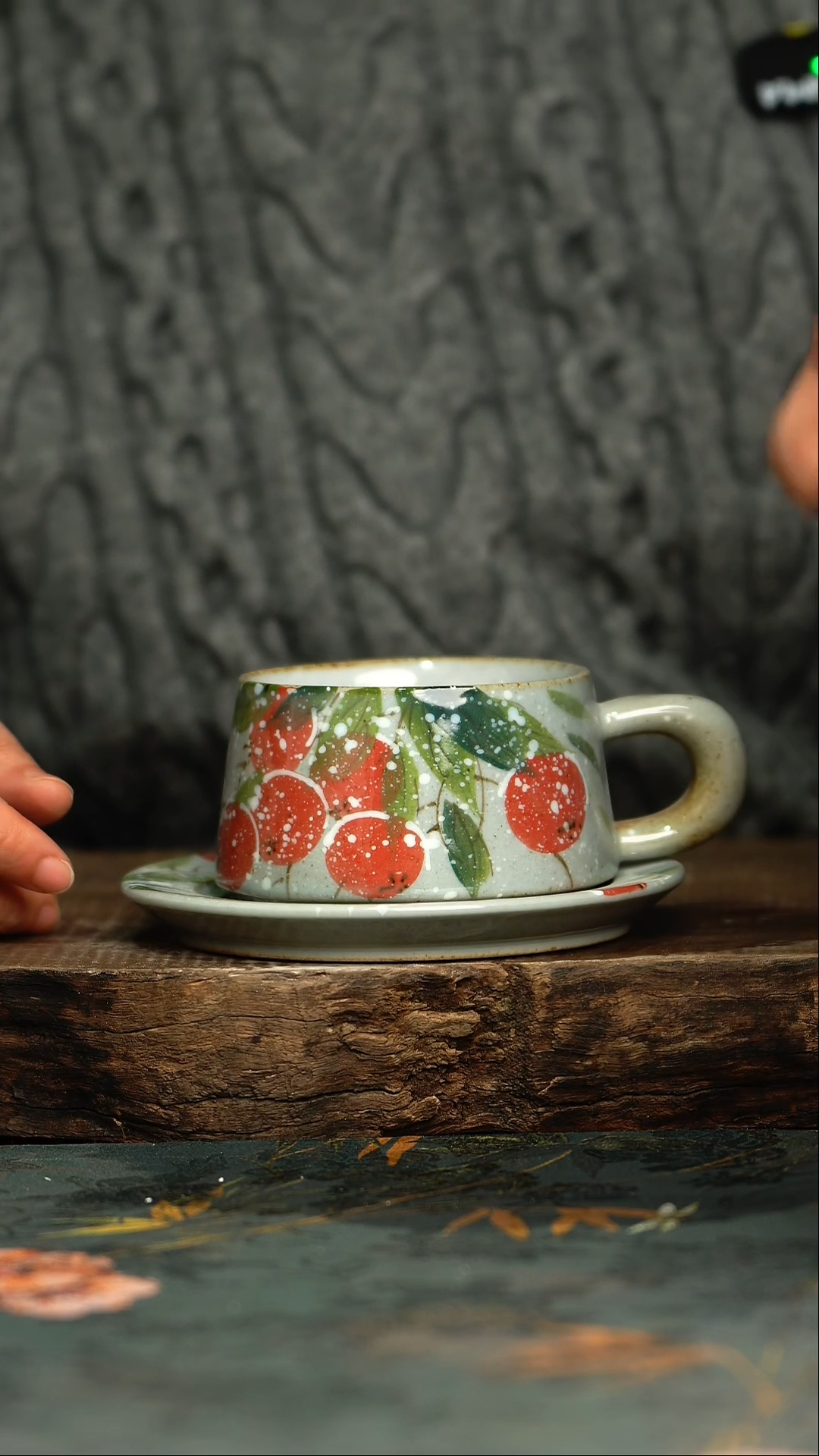 【闪购商品】杯杯釉下彩手工手绘同款陶器