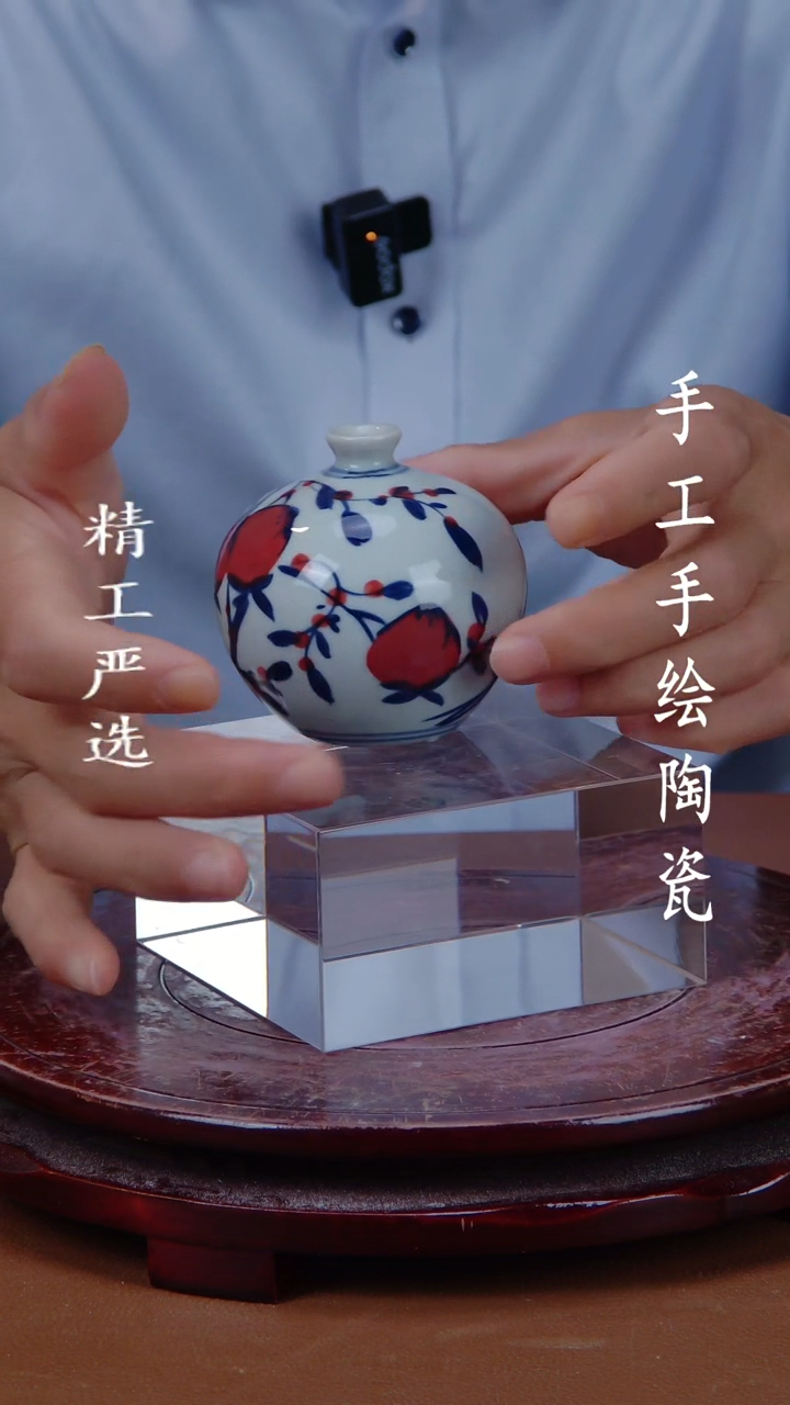 瓶景德镇手工手绘陶瓷摆件13