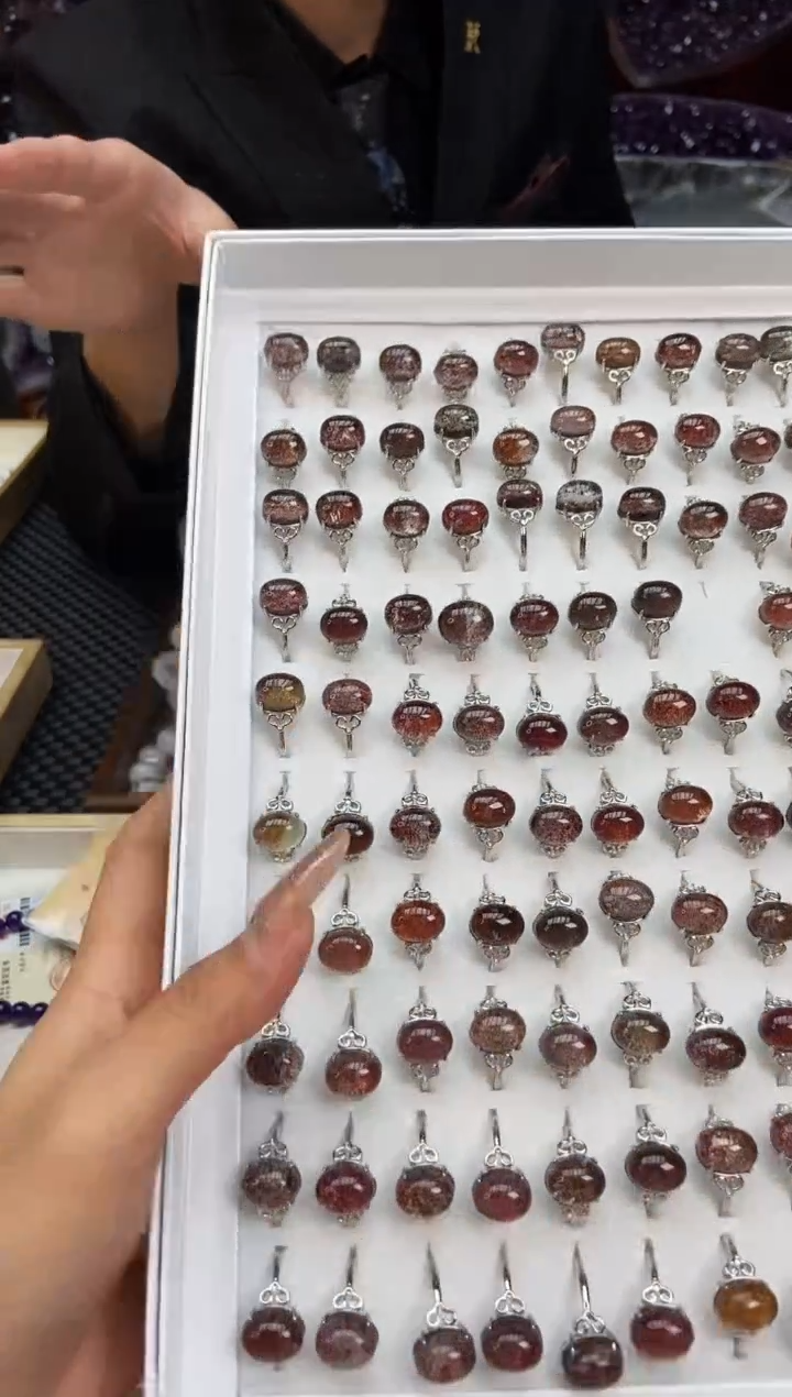 【闪购商品】水晶戒指未镶嵌幽灵戒指多样性发其一