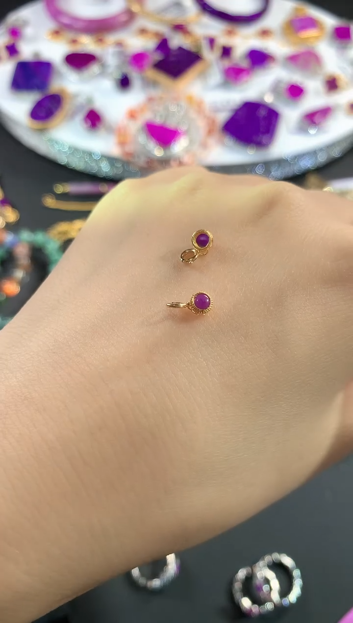 【闪购商品】苏纪石（舒俱来）.18K金镶嵌舒俱来提溜多样性发一