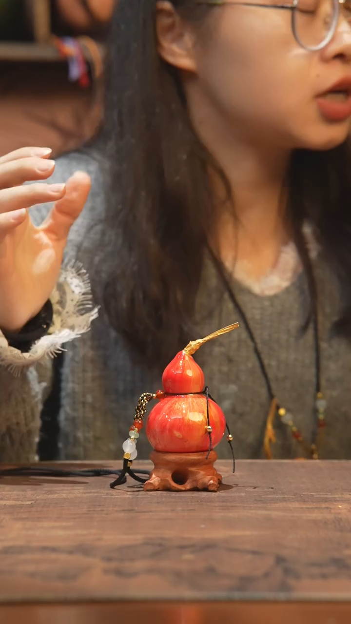 【闪购商品】723号-大漆飘漆小葫芦脖挂