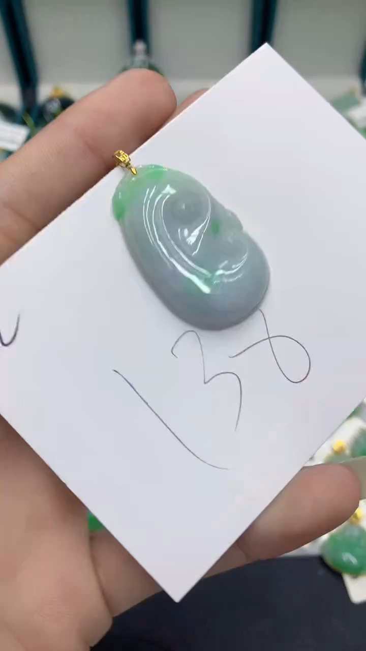 【闪购商品】翡翠颈饰18K金镶嵌翡翠