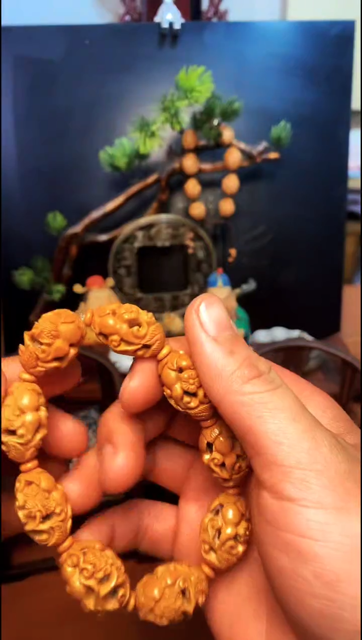 【闪购商品】橄榄核手串/手链核雕精品文玩优选